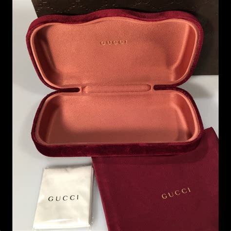 gucci sunglass case box|velvet Gucci glasses case.